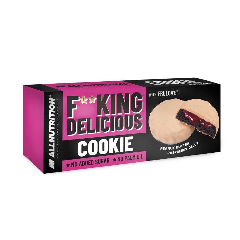 ALLNUTRITION FITKING DELICIOUS Cookies - peanut butter & raspberry jelly 128g