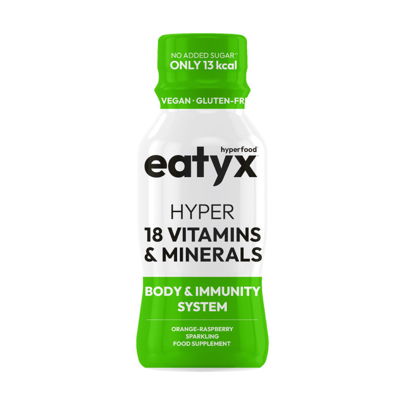 EATYX HYPERFOOD 18 VITAMINS&MINERALS Orange-raspberry minerals and vitamins 95ml