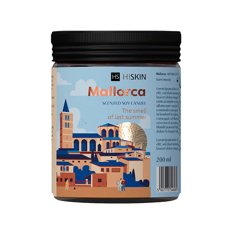 HISKIN HOME BON VOYAGE Mallorca Soy Candle 200 ml