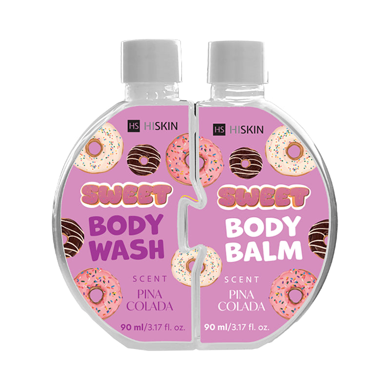 HISKIN SWEET BODY WASH  Pina Colada Skin Care & Shower Duo – 2 x 90 mlIndulge your senses with the irresistible scent of Pina