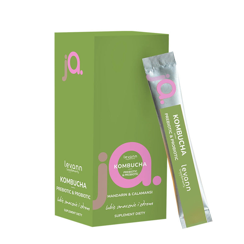 LEVANN “jA” Kombucha Prebiotic & Probiotic Mandarin & Calamansi 10x6gLEVANN “jA” Kombucha Prebiotic & Probiotic Mandarin & Cal