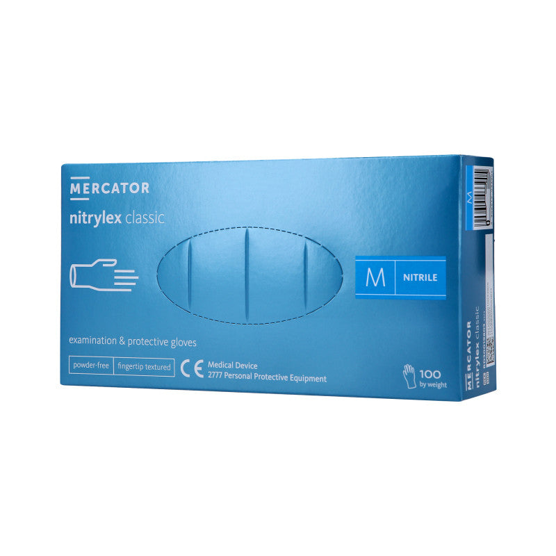 MERCATOR MEDICAL NITRYLEX CLASSIC Nitrile gloves, disposable, blue, 100 pcs. size M