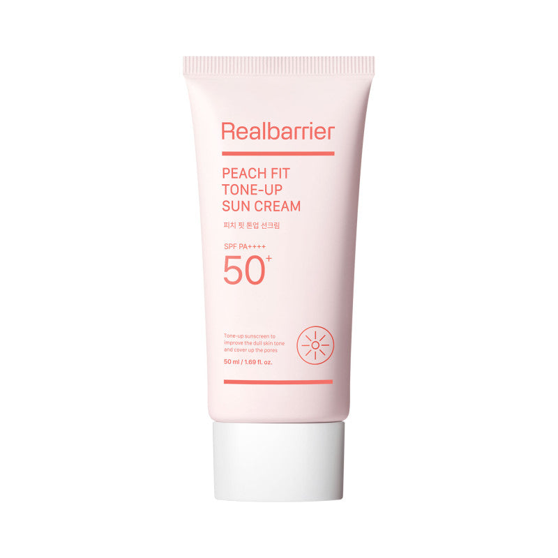 REAL BARRIER PEACH Moisturizing sunscreen with illuminating effect SPF 50+ PA++++ 50ml