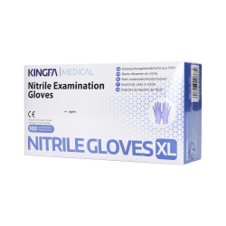 KINGFA MEDICAL Jednorazowe rękawiczki z nitrylu, kolor fioletowy, rozmiar XL, 100szt. - 1