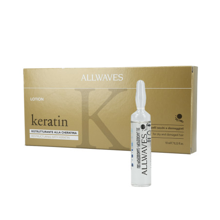 ALLWAVES RESTRUCTURING KERATIN LOTION Odmładzający lotion do włosów z keratyną 12x10ml - 1 ALLWAVES RESTRUCTURING KERATIN LOTION Odmładzający lotion do włosów z keratyną 12x10ml - 1