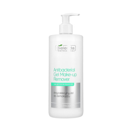 BIELENDA PROFESSIONAL Antybakteryjny żel do demakijażu twarzy 500ml - 1 BIELENDA PROFESSIONAL Antybakteryjny żel do demakijażu twarzy 500ml - 1
