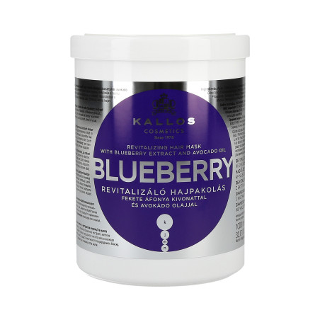 KALLOS KJMN Blueberry maska z ekstraktem z czarnej jagody i awokado 1000ml - 1