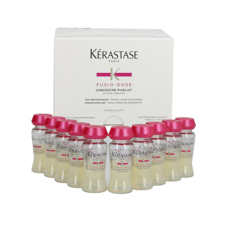 KERASTASE FUSIO DOSE Concentre Pixelist Kuracja rozświetlająca dla włosów farbowanych 10x12ml - 1 KERASTASE FUSIO DOSE Concentre Pixelist Kuracja rozświetlająca dla włosów farbowanych 10x12ml - 1