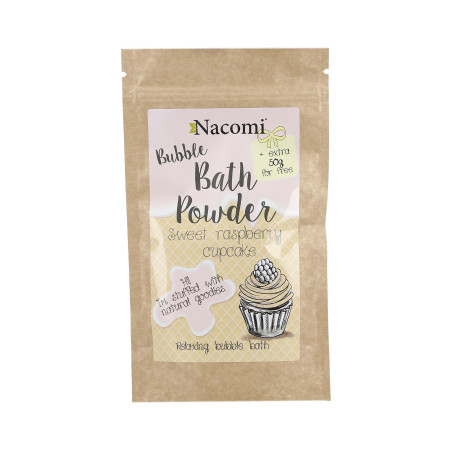 NACOMI Bath Powder Puder do kąpieli – malinowa babeczka 100g+50g - 1 NACOMI Bath Powder Puder do kąpieli – malinowa babeczka 100g+50g - 1
