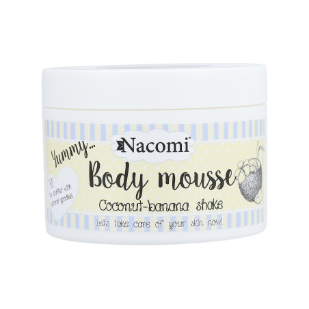 NACOMI Body Mousse Mus do ciała – koktajl kokosowo-bananowy 180ml - 1 NACOMI Body Mousse Mus do ciała – koktajl kokosowo-bananowy 180ml - 1