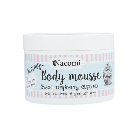NACOMI Body Mousse Mus do ciała – malinowa babeczka 180ml - 1 NACOMI Body Mousse Mus do ciała – malinowa babeczka 180ml - 1