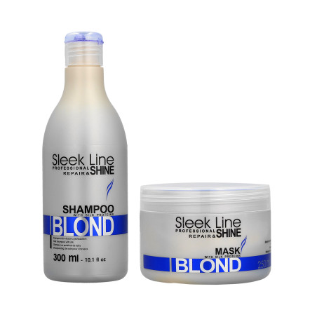 STAPIZ SLEEK LINE BLOND Maska 250ml+Szampon 300ml - 1 STAPIZ SLEEK LINE BLOND Maska 250ml+Szampon 300ml - 1