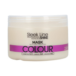 STAPIZ SLEEK LINE COLOUR Maska z jedwabiem do włosów farbowanych 250ml - 1