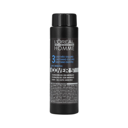 L'OREAL PROFESSIONNEL HOMME Cover 5' Farba dla mężczyzn (3) Dark brown 50ml - 1 L'OREAL PROFESSIONNEL HOMME Cover 5' Farba dla mężczyzn (3) Dark brown 50ml - 1