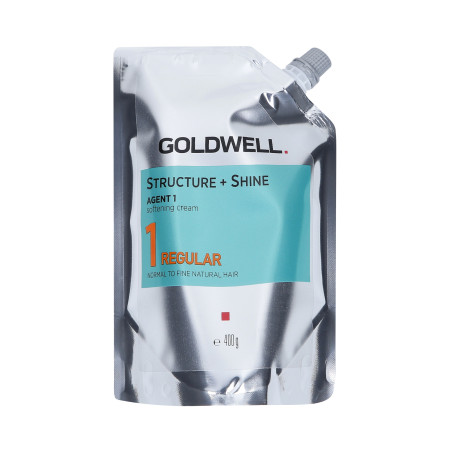 GOLDWELL STRUCTURE + Shine Agent 1 - 1 Regular Krem zmiękczający - 1 Regular do włosów cienkich lub normalnych 400 g - 1