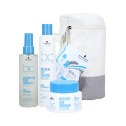 SCHWARZKOPF BONACURE MOISTURE KICK Zestaw kosmetyków nawilżających: szampon 250ml + odżywka 200ml + maska 200ml - 1