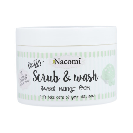 NACOMI Scrub&Wash Pianka peelingująco-myjąca – mango 180ml - 1