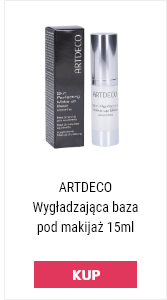 artdeco wygładzająca baza pod makijaż w przezroczystym opakowaniu obok czarnego pudelka