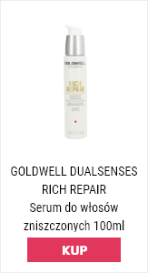 serum do włosów zniszczonych goldwel w białym opakowaniu z pompką