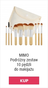 mimo podróżny zestaw pędzli do makijażu, którym można stworzyć weselny make up
