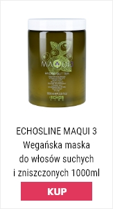 wegańska maska do włosów suchych i zniszczonych w zielonym opakowaniu