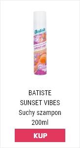 Batistes Sunset Vibes suchy szampon do włosów w biało-różowym opakowaniu