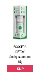 ecocera suchy szampon w białym opakowaniu w kartoniku