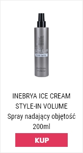 inebrya spray nadający objętość w szarym opakowaniu