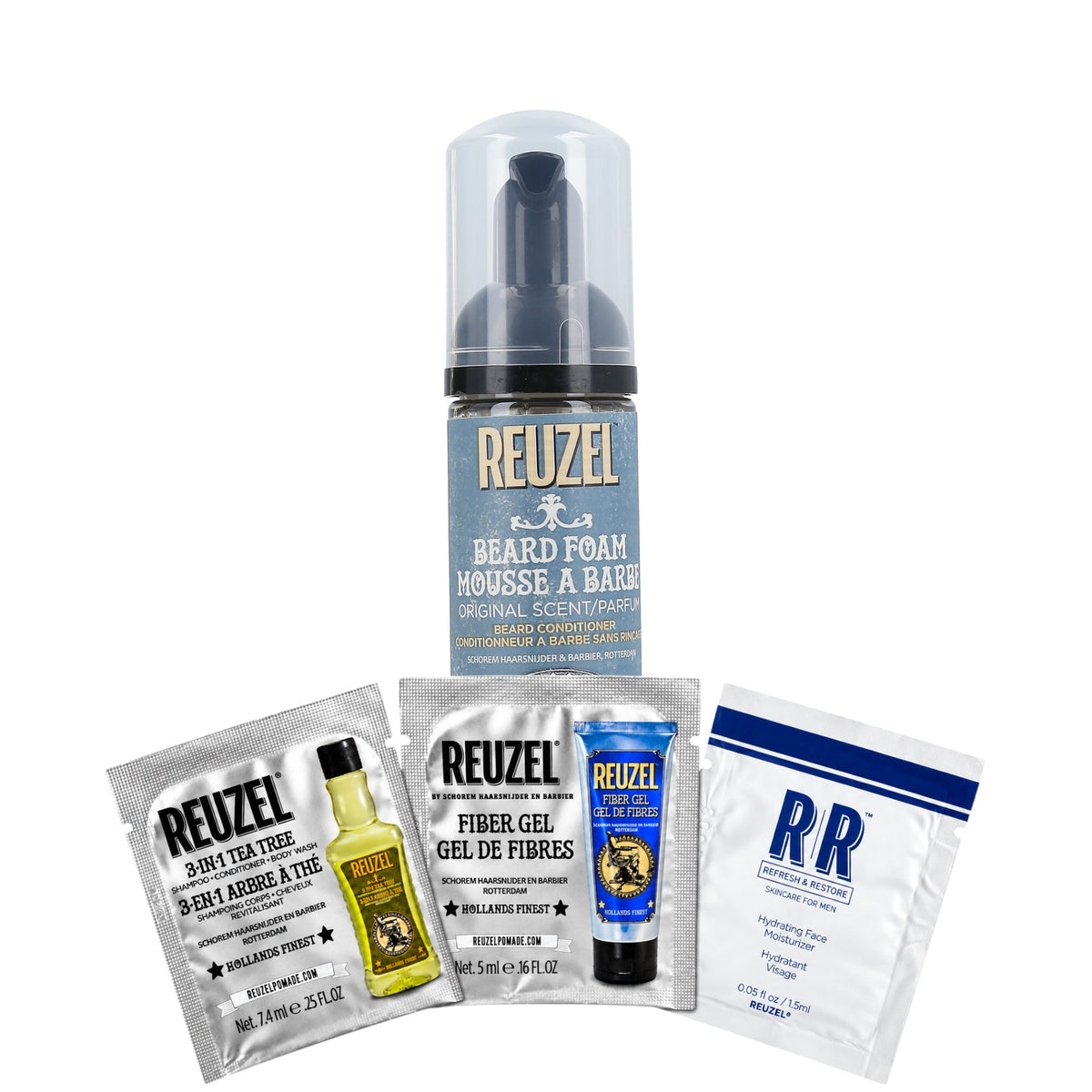 REUZEL Odżywka do brody w piance 70 ml + 3 saszetki