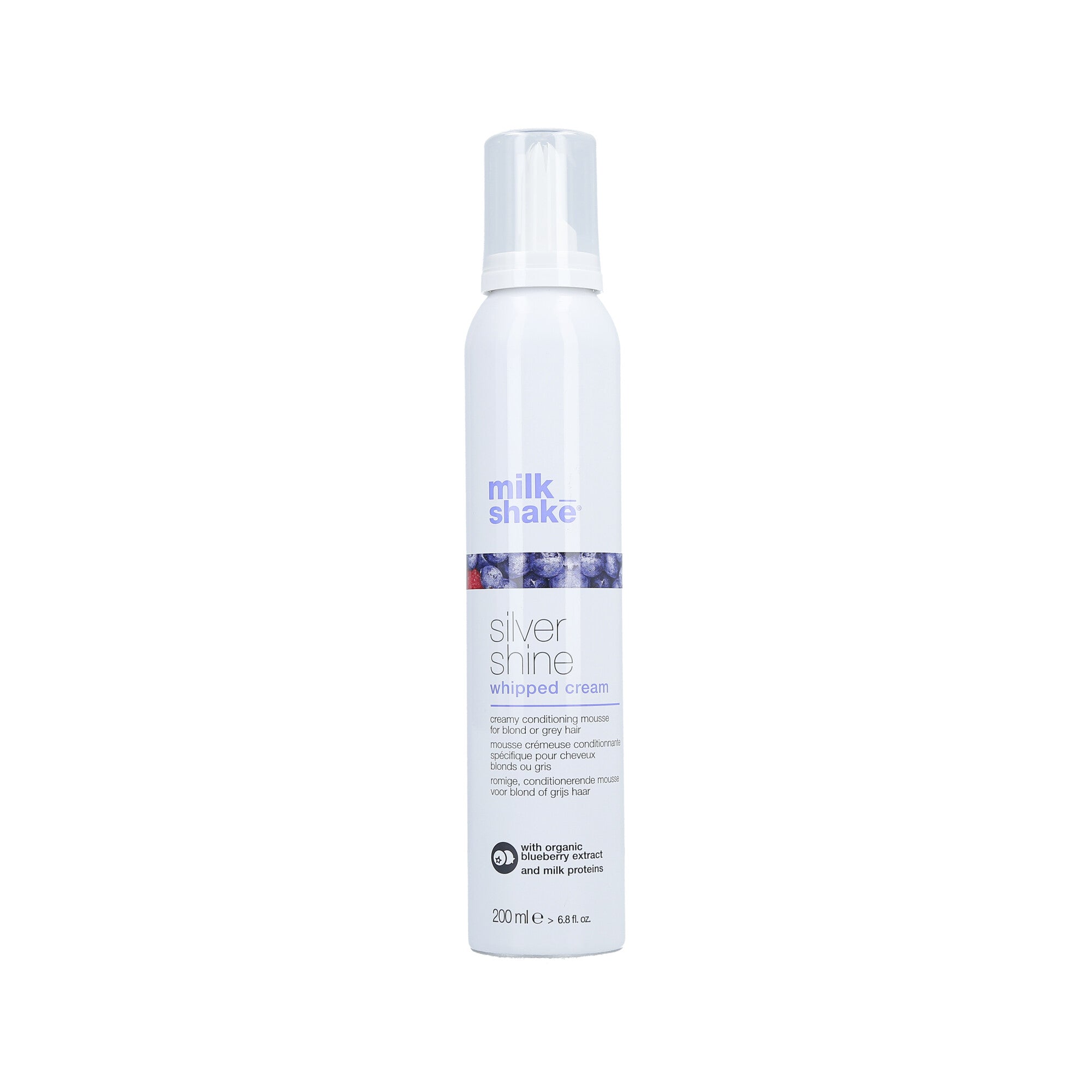 MILK SHAKE SILVER SHINE WHIPPED CREAM creamy conditioning mousse for blond or grey hair 200ml