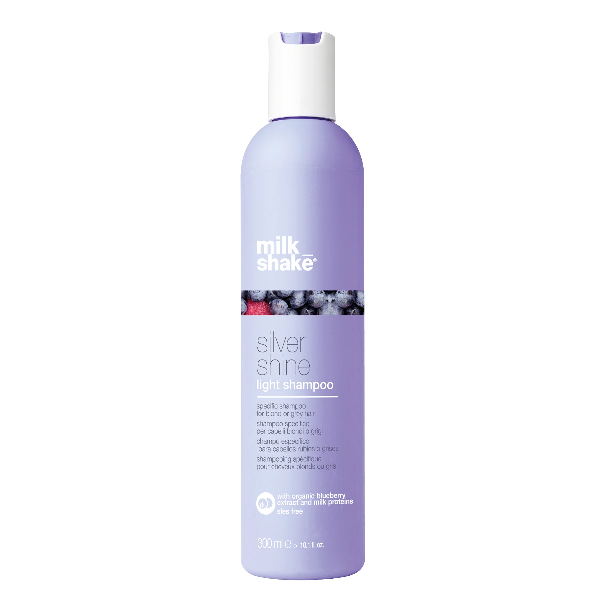 MILK SHAKE SILVER SHINE Shampoo for gray hair reducing yellow reflections 300ml