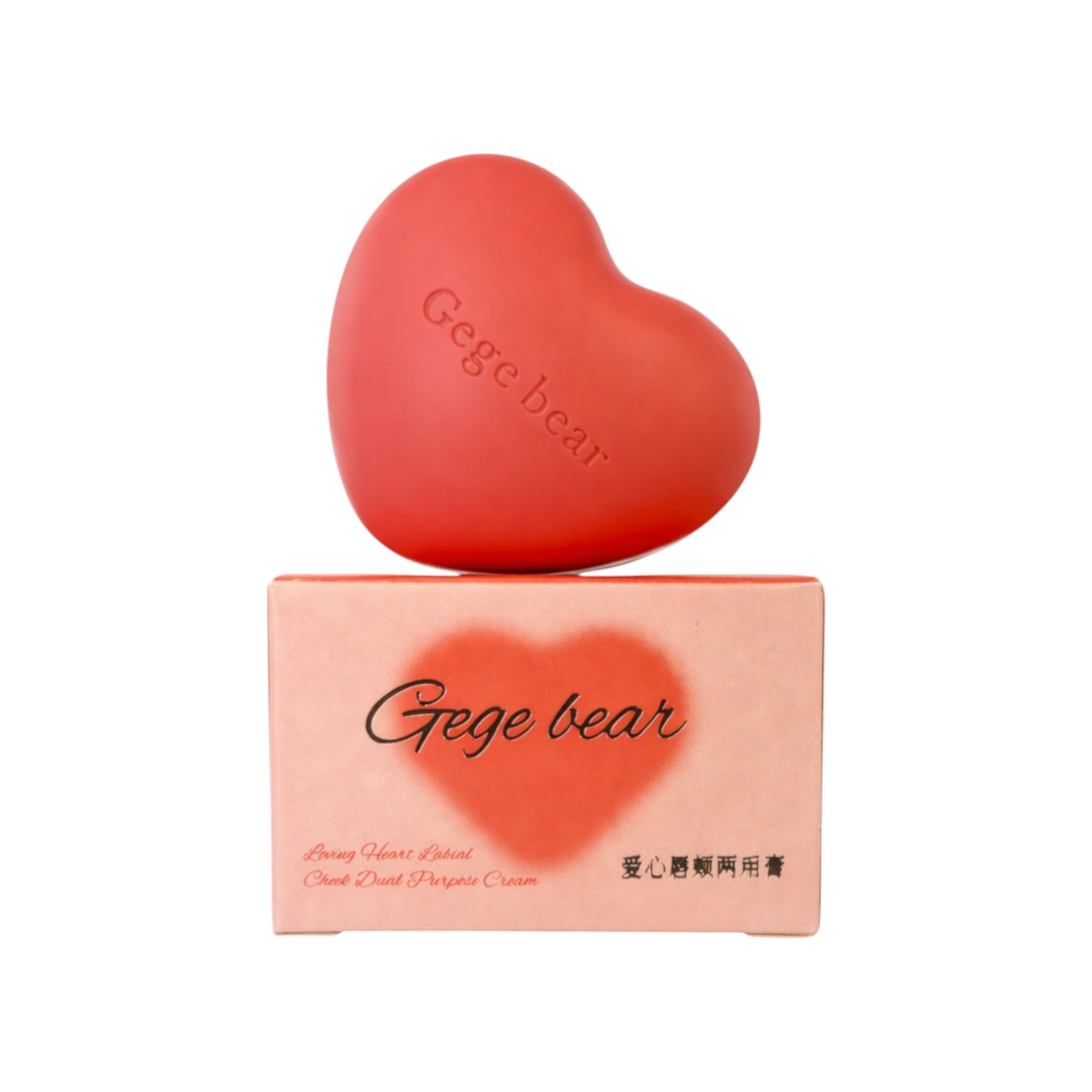 GEGE BEAR LOVING HEART CHEEK CREAM Krémový odstín na rty a tváře 6 g #2