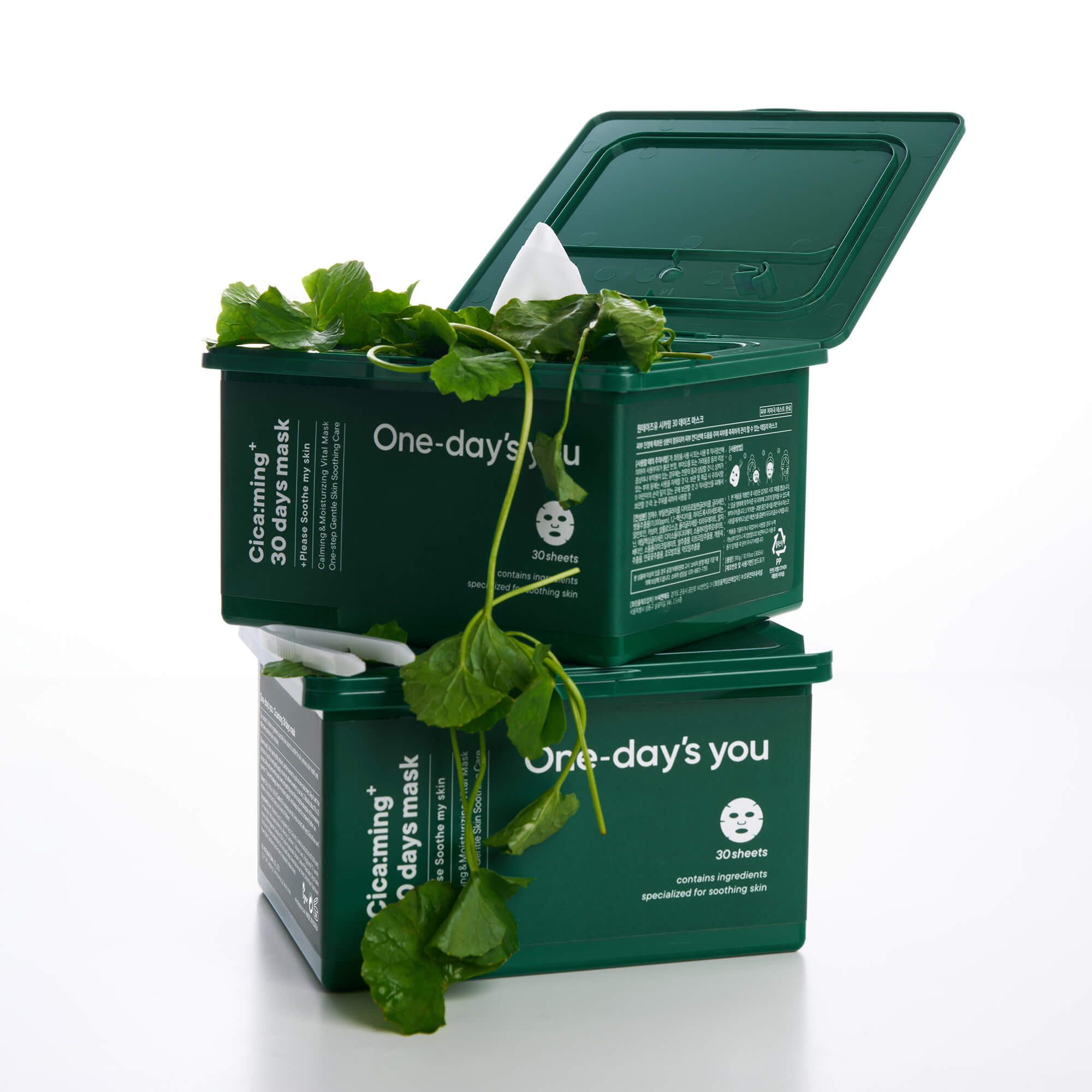 ONE-DAY’S YOU CICA:MING 30 DAYS Kojące maski w płachcie 310 ml (30 szt.) #3