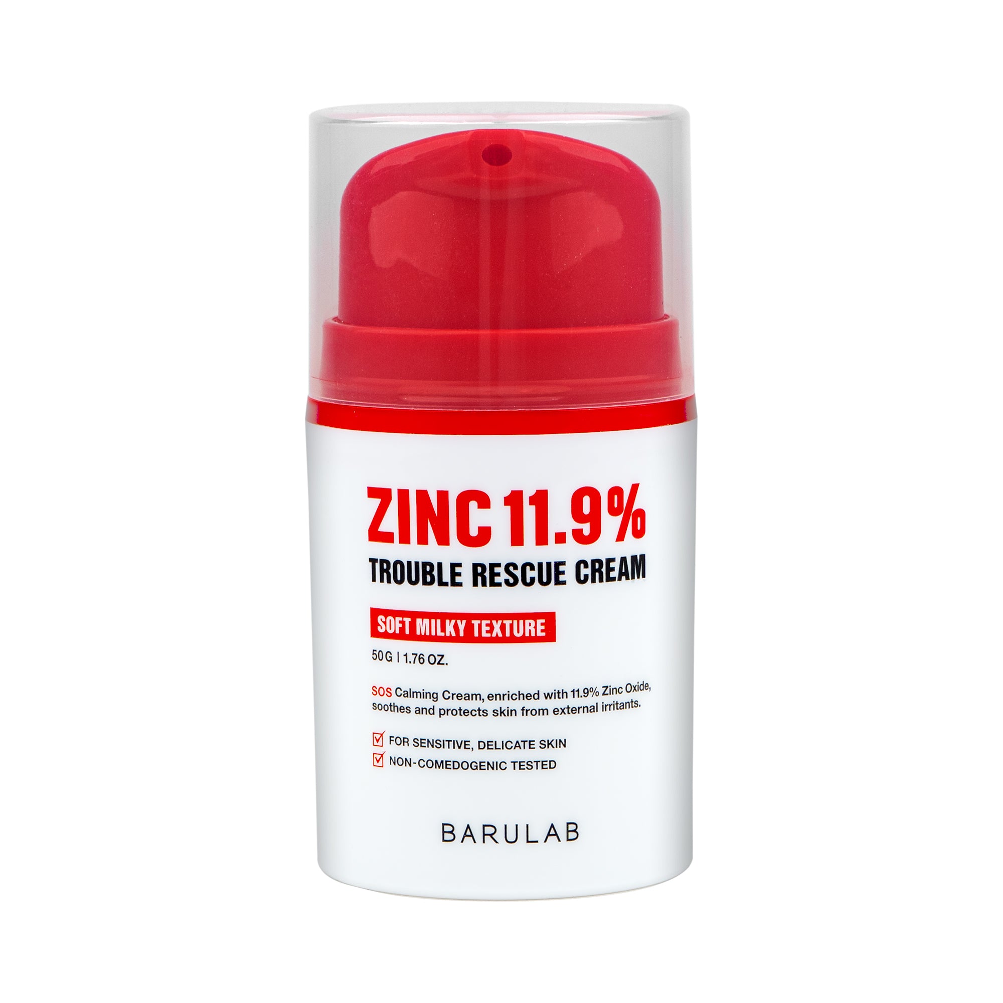 BARULAB ZINC 11.9% TROUBLE RESCUE Łagodzący krem ratunkowy z cynkiem 11,9% 50 g