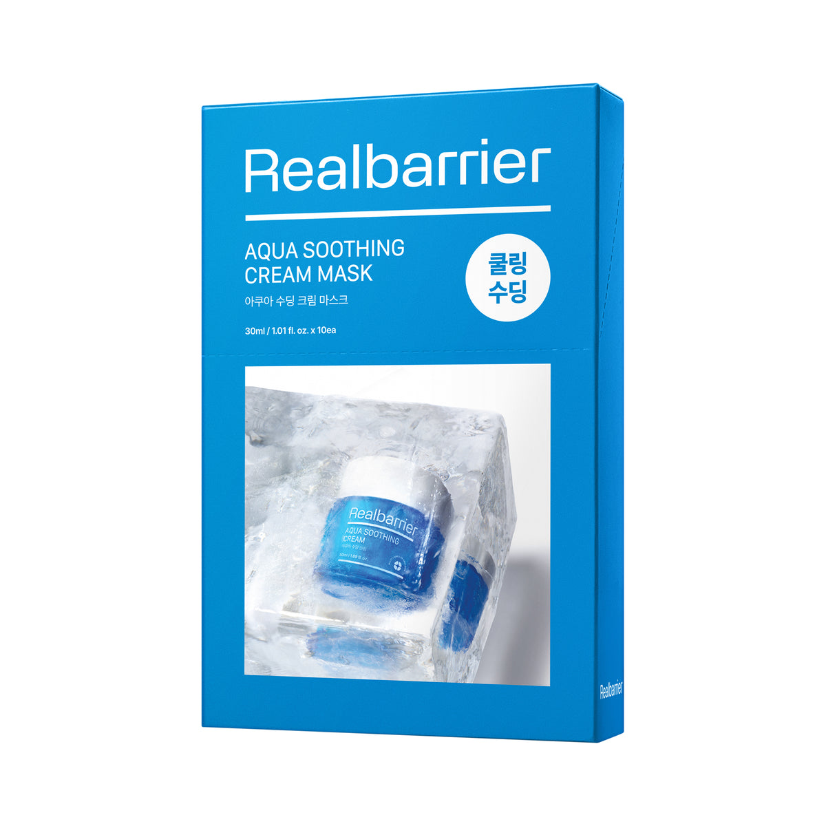 Real Barrier REAL BARRIER AQUA SOOTHING CREAM MASK Głęboko nawilżająca maska w płachcie 30 ml (10 szt.)