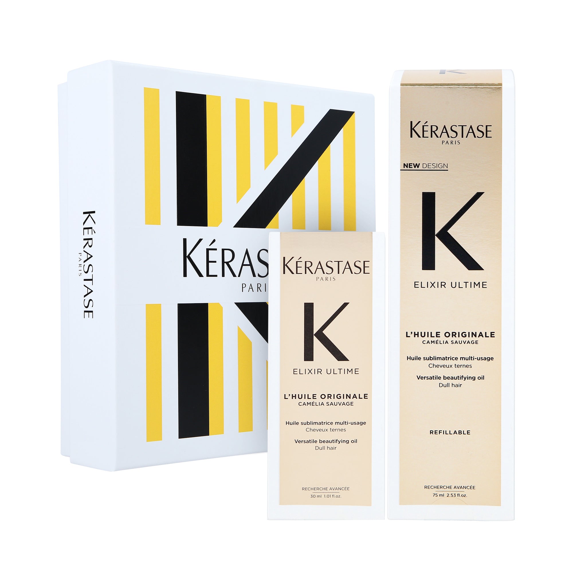 KÉRASTASE ELIXIR ULTIME DUO Zestaw olejków do każdego rodzaju włosów 75 ml + 30 ml