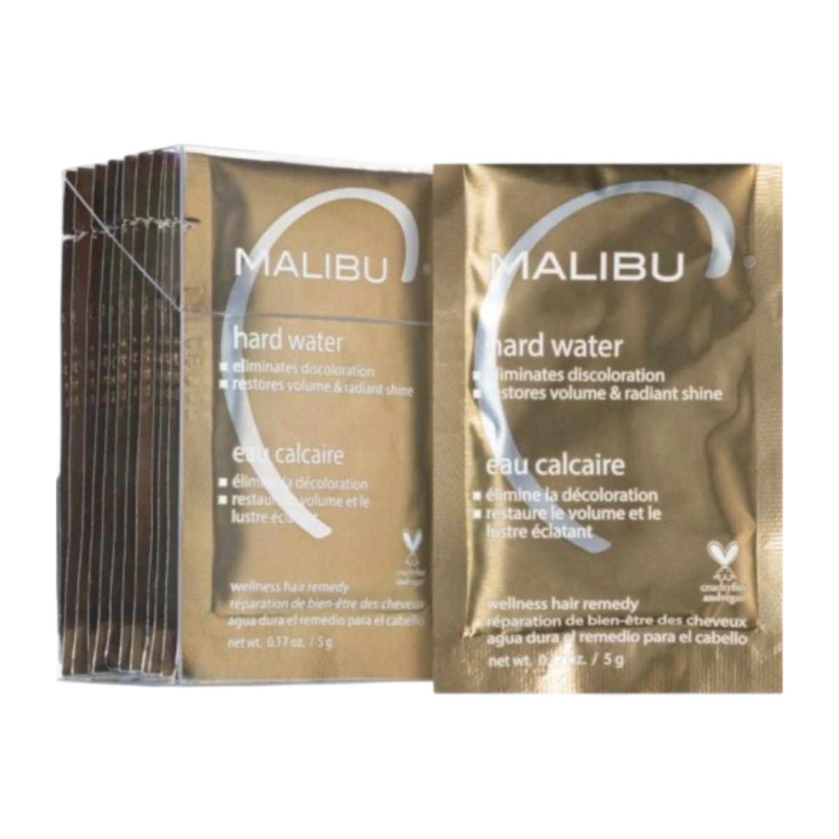 MALIBU C HARD WATER X12 Kuracja usuwająca osady z twardej wody, 12 x 5 g