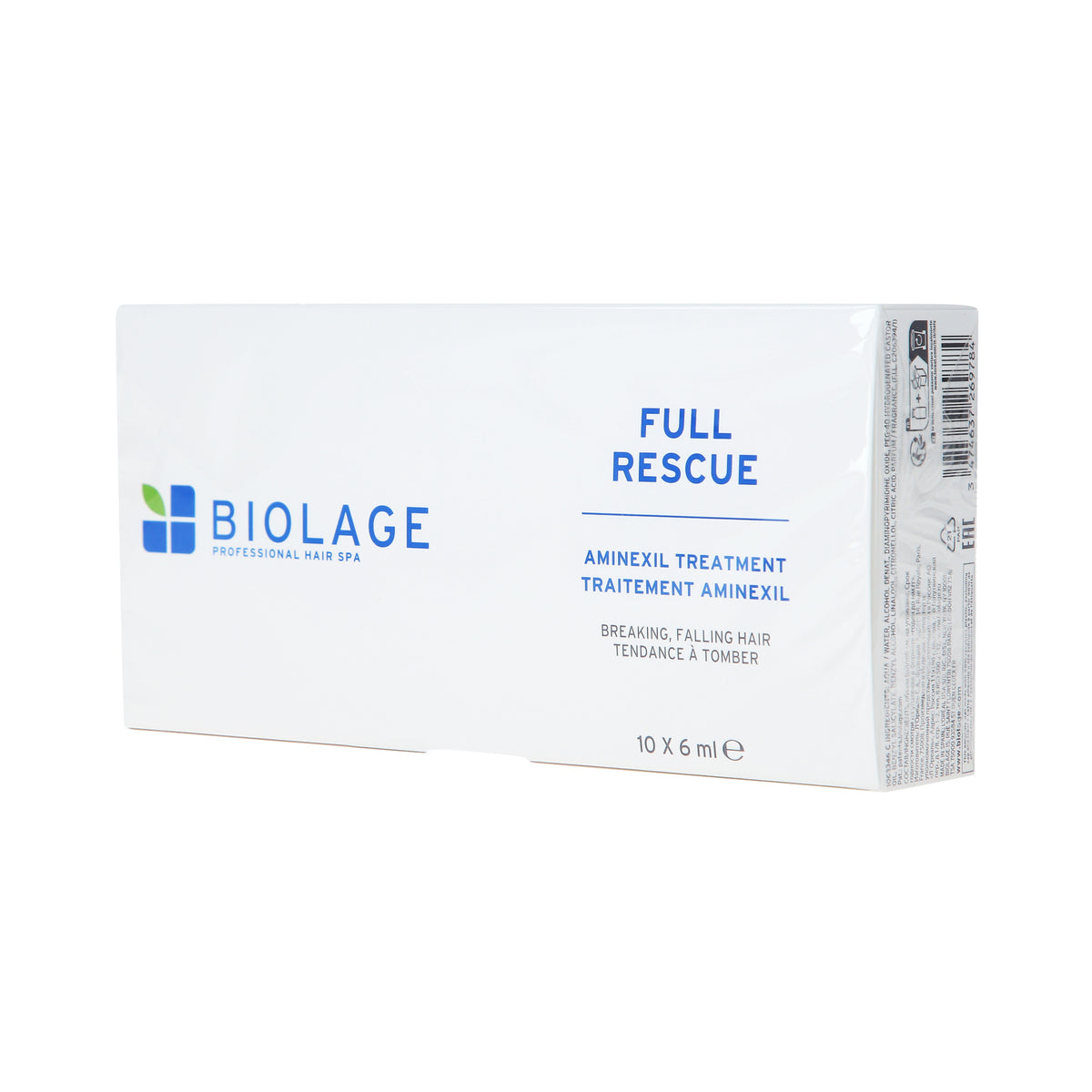 Biolage BIOLAGE FULL RESCUE AMINEXIL Wzmacniające ampułki przeciw wypadniu włosów 10 x 6 ml — Składniki i ocena