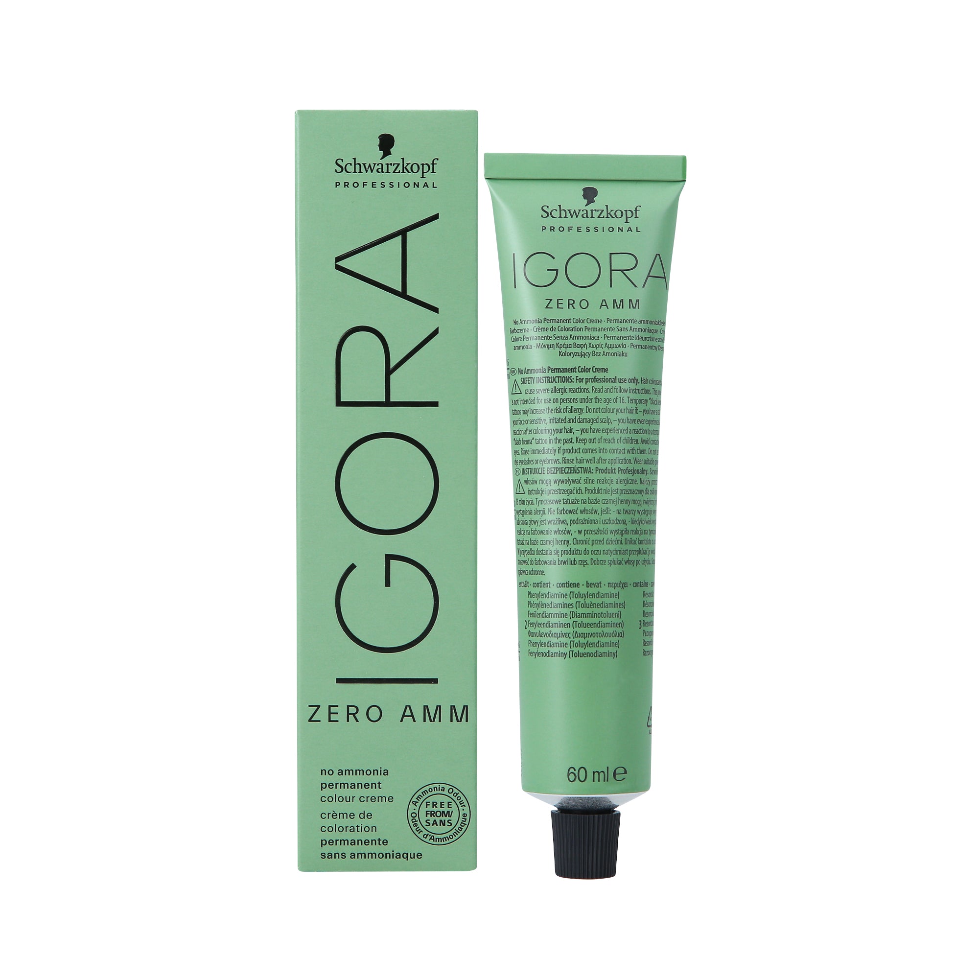 SCHWARZKOPF PROFESSIONAL IGORA ZERO AMM Farba do włosów bez amoniaku 60 ml