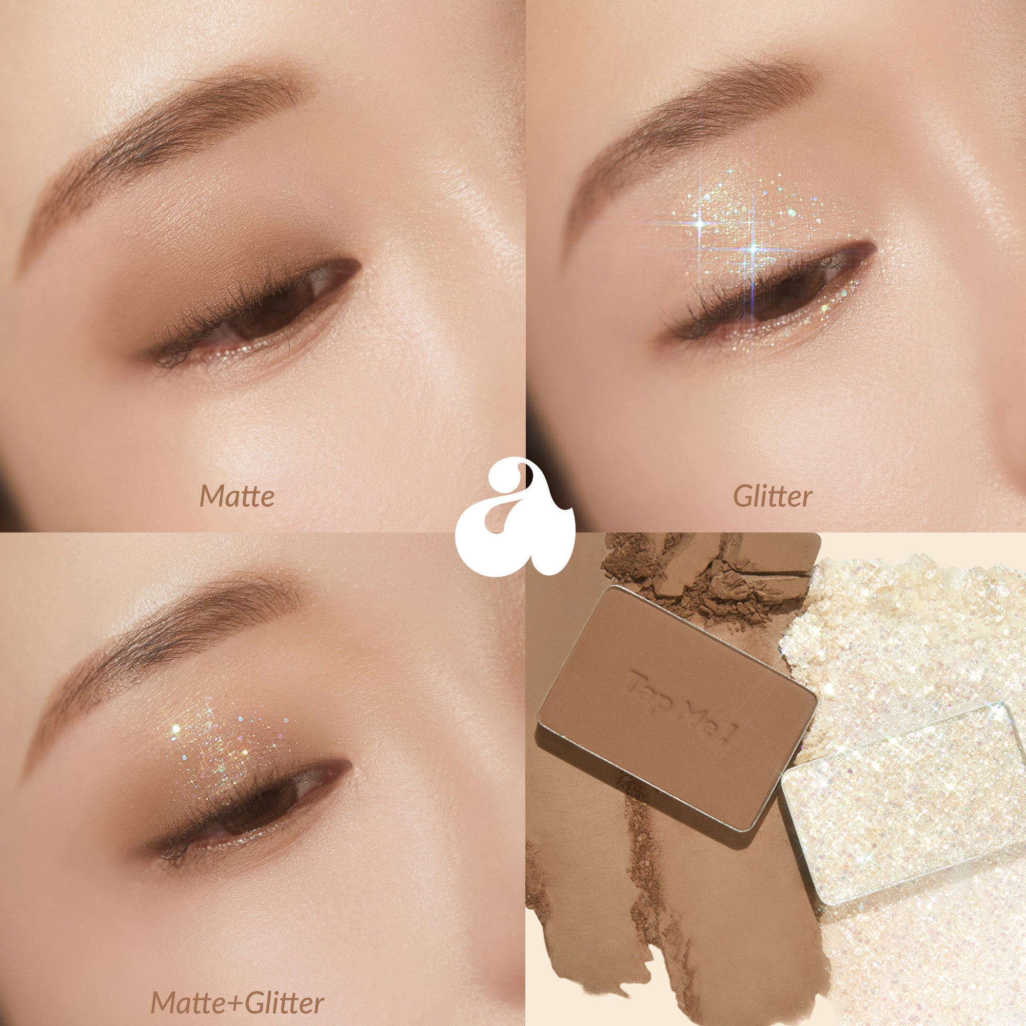 Palette de fards à paupières UNLEASHIA TAP ME DUO n° 3 Rub-a-Dub 8,4 g #2