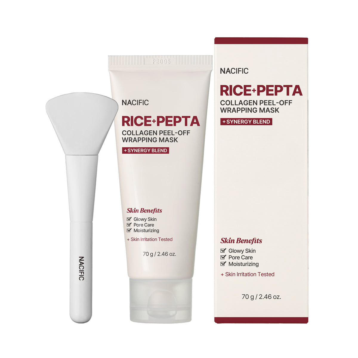 Nacific NACIFIC RICE+PEPTA COLLAGEN PEEL-OFF WRAPPING MASK – ujędrniająca maska kolagenowa peel-off 70 g — Składniki i ocena