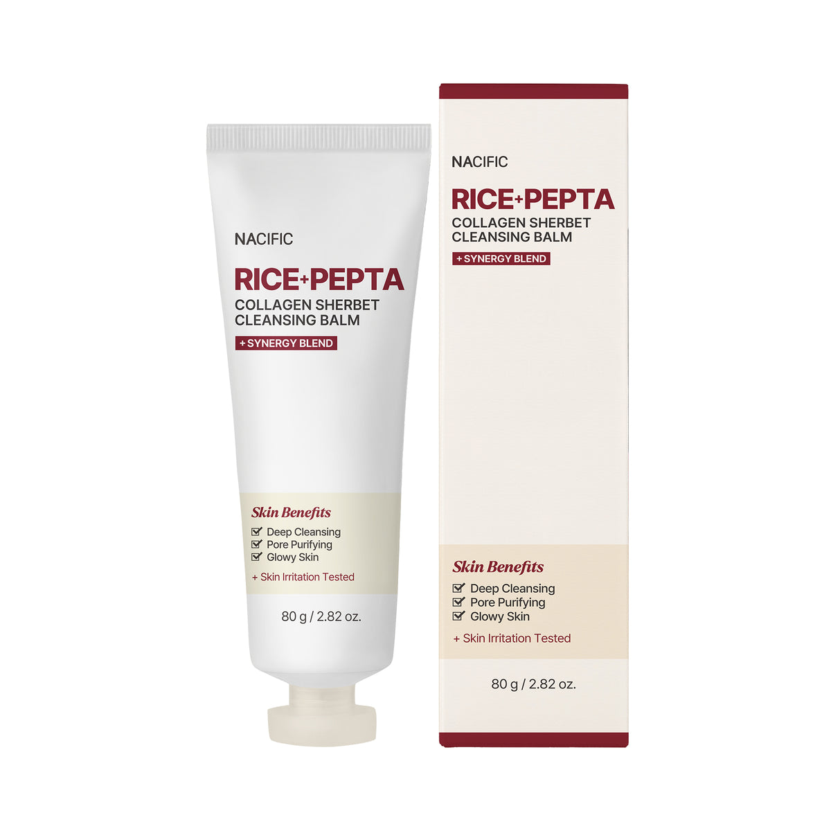 Nacific NACIFIC RICE+PEPTA COLLAGEN SHERBET CLEANSING BALM – balsam oczyszczający do demakijażu 80 g — Składniki i ocena