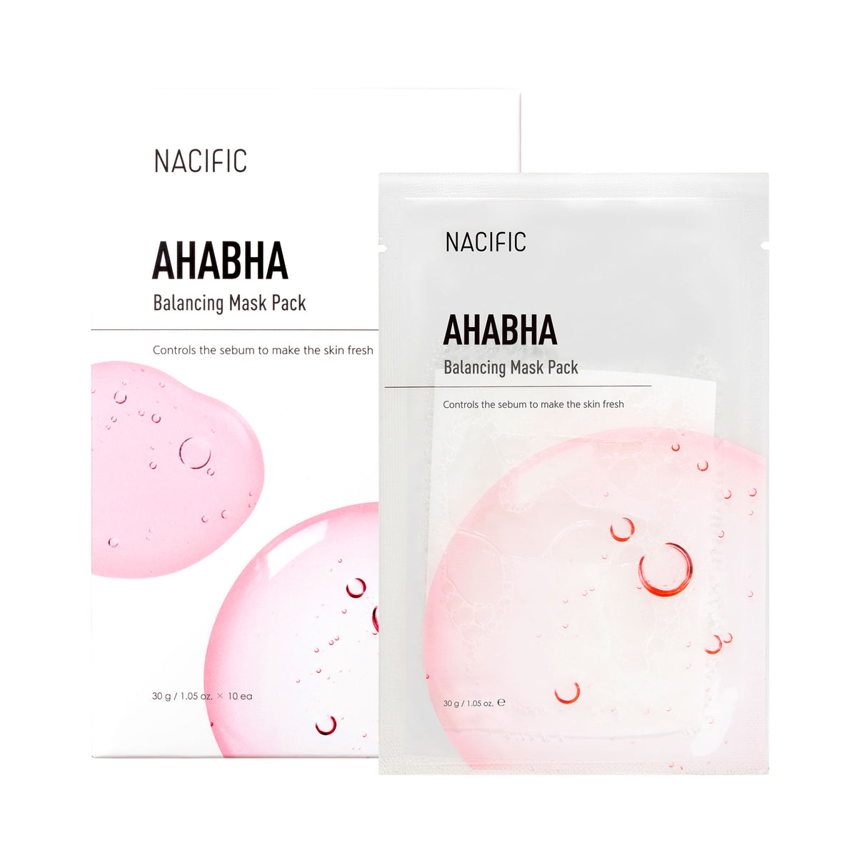 Nacific NACIFIC AHABHA BALANCING MASK Wygładzająca maska w płachcie z kwasami AHA BHA 10 szt. — Składniki i ocena