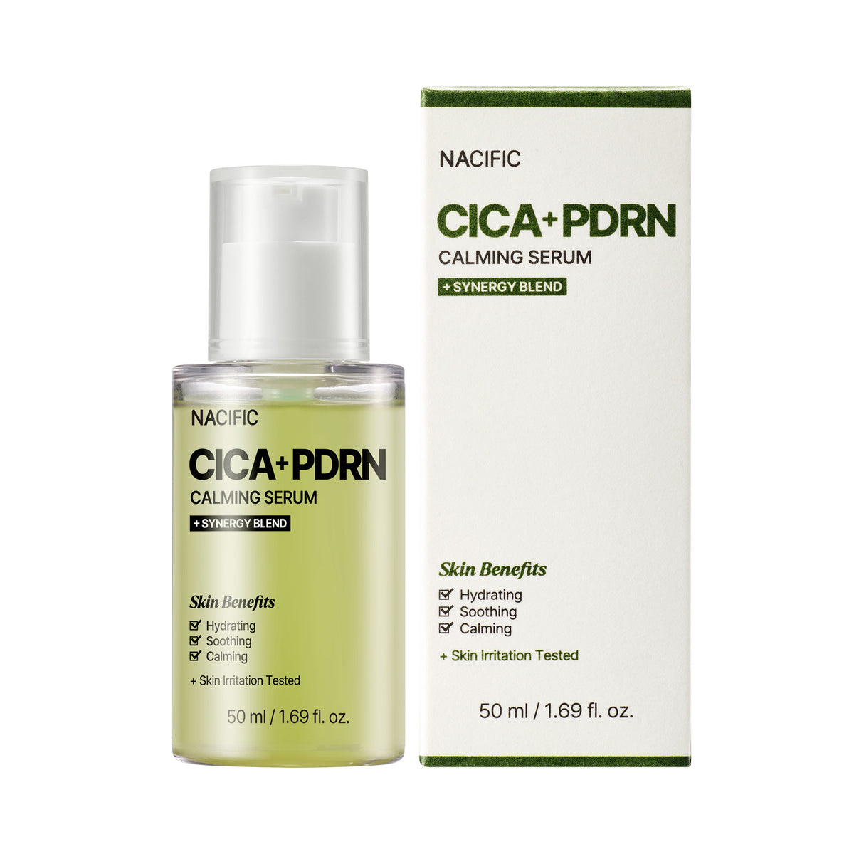 Nacific NACIFIC CICA PDRN CALMING SERUM Kojąco-nawilżające serum do twarzy 50 ml — Składniki i ocena