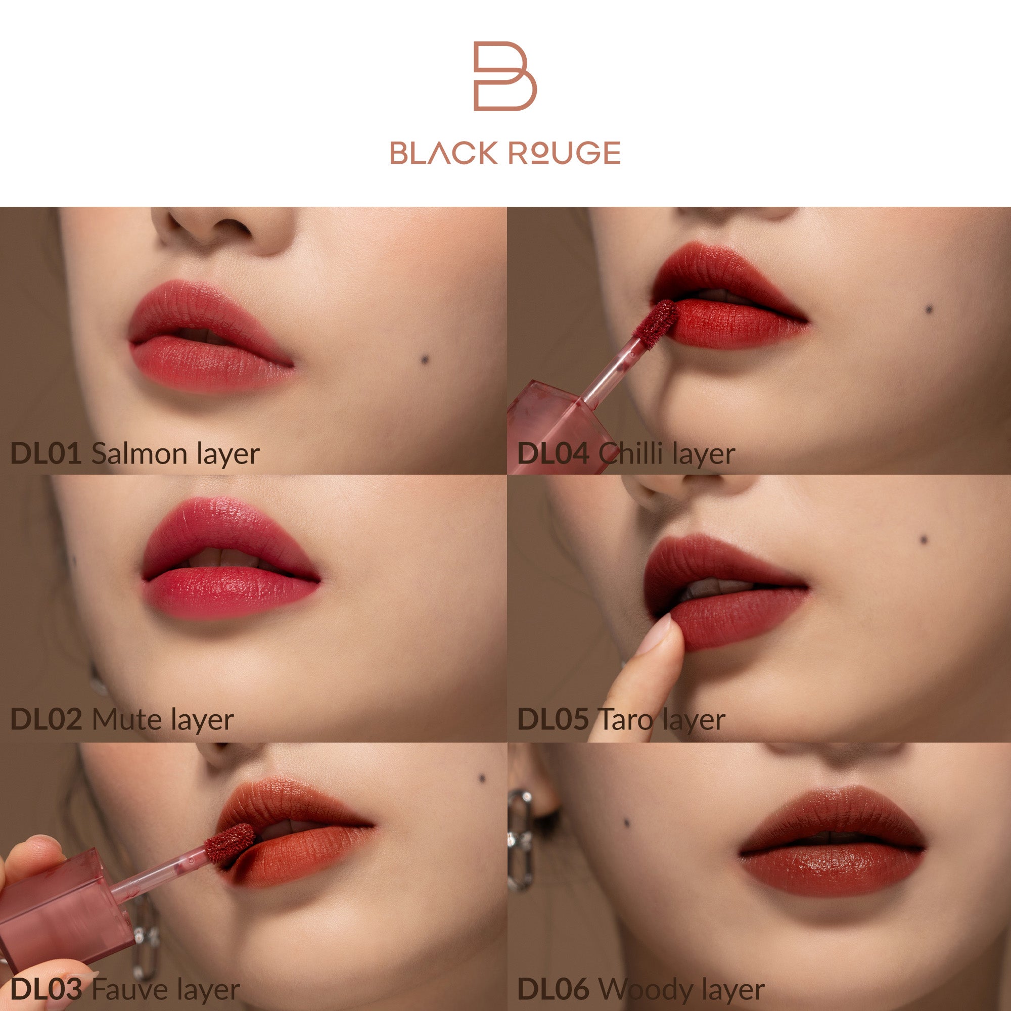 BLACK ROUGE DOUBLE LAYER SIGNATURE Over Velvet Teinte à lèvres veloutée à double formule 4,1 g #2