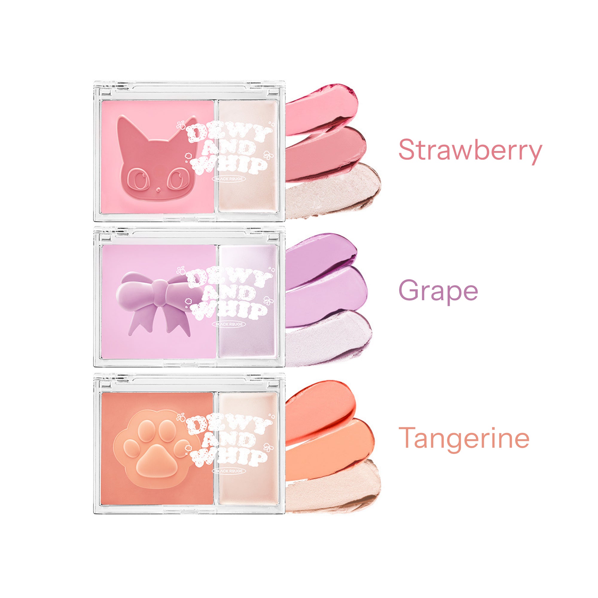 BLACK ROUGE DEWY WHIP CHEEK Blush et illuminateur crémeux 15 g