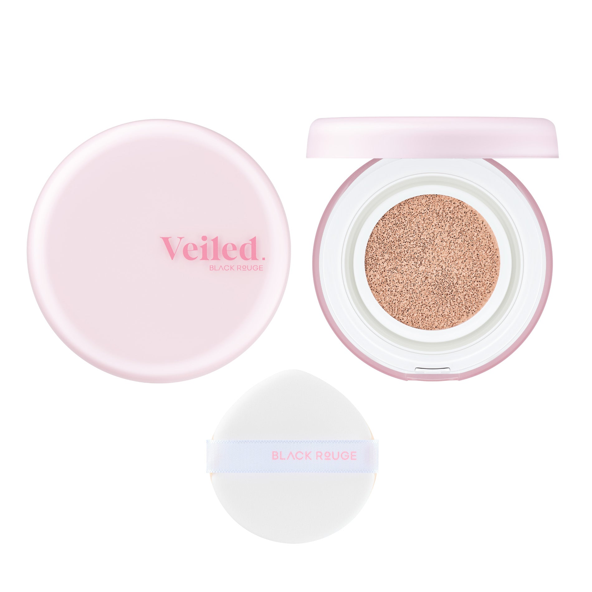 BLACK ROUGE Thin Layer Clear Cushion Wegański podkład z efektem soft-focus i naturalnego semi-matu SPF 50+ PA++++ 14 g #2