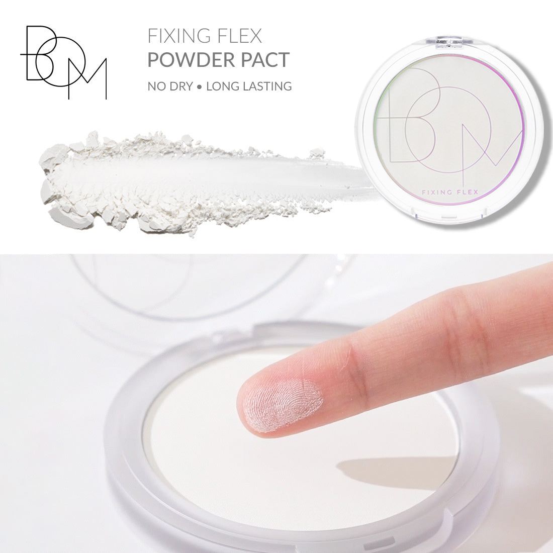 B.O.M FIXING FLEX POWDER PACT Ultraleichtes Fixierpuder fürs Gesicht 7,5 g #2