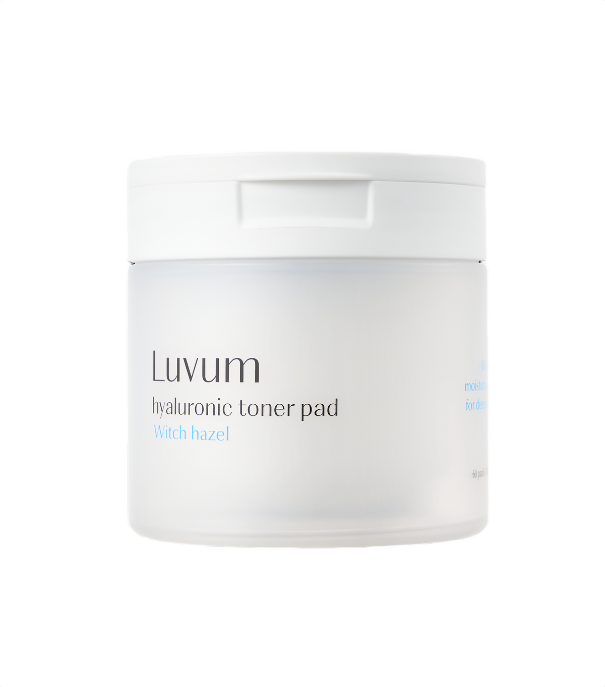 Luvum LUVUM WITCH HAZEL HYALURONIC TONER PAD Płatki tonizujące z roślinnym kwasem hialuronowym i hydrolatem z oczaru wirginijskiego 130 ml 60 szt. — Składniki i ocena
