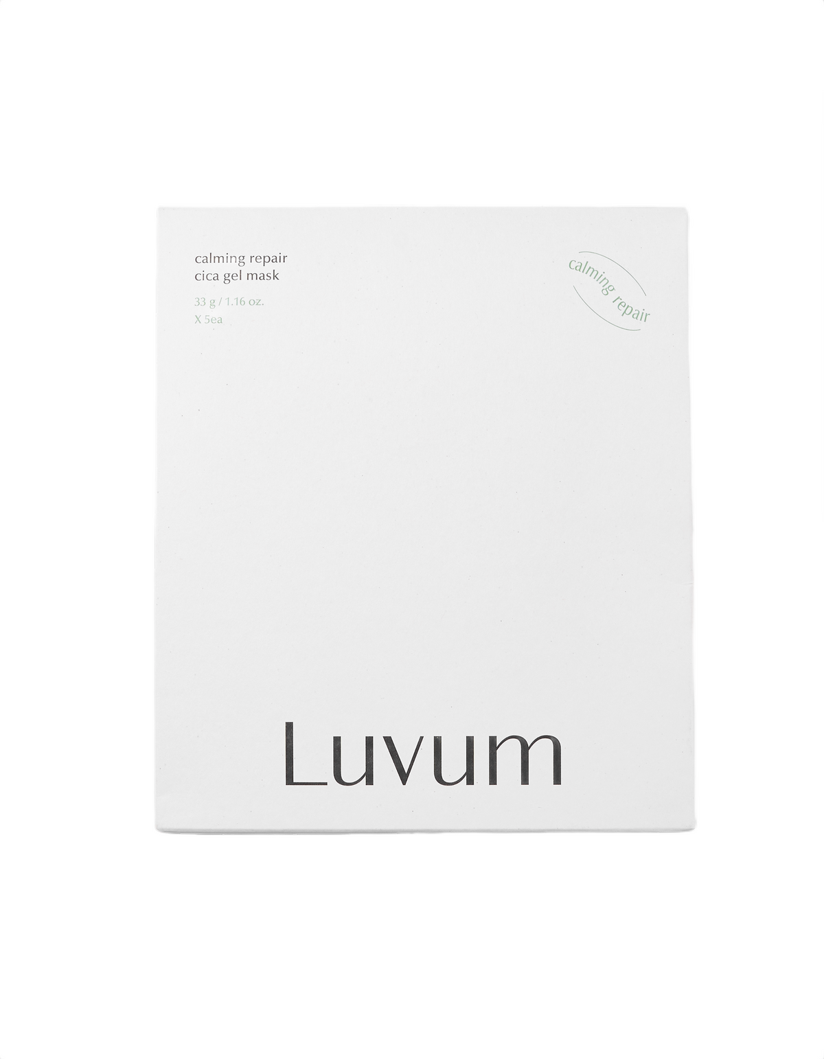 Luvum LUVUM CALMING REPAIR CICA Hydrożelowa maseczka w płachcie z ekstraktem z młodej wąkroty azjatyckiej 5 szt.